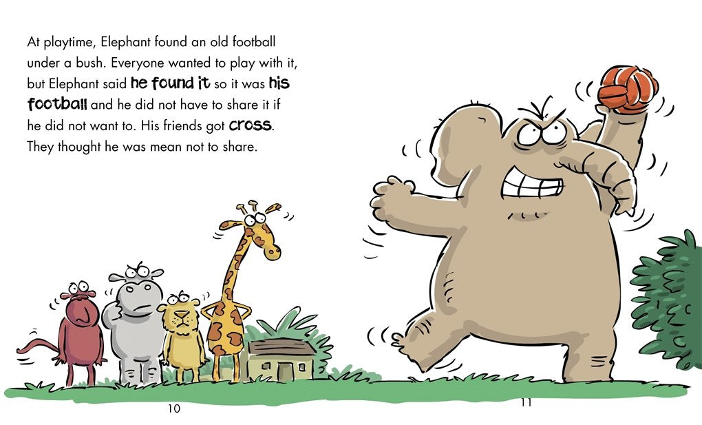 Elephant Learns To Share (A Book About Sharing) by Sue Graves and Trevor Dunton